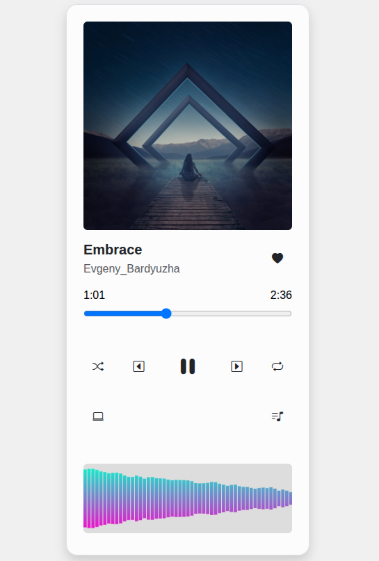 Music player -screenshot